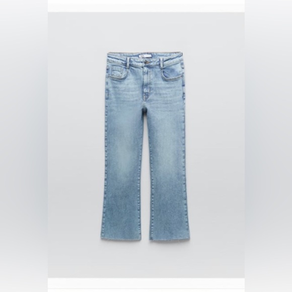 Zara Denim - Zara High-Rise Mini Flare Jeans